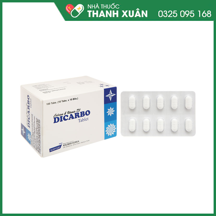 Dicarbo bổ sung calci và vitamin D cho phụ nữ có thai, phụ nữ cho con bú, trẻ em, người cao tuổi